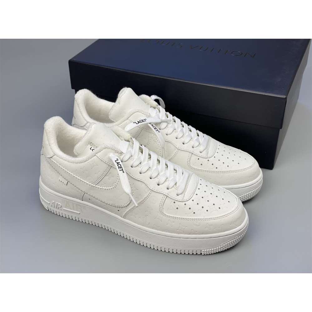 Louis Vuitton X Nike Air Force 1 Sneaker ganz weiß - EUR FASHION