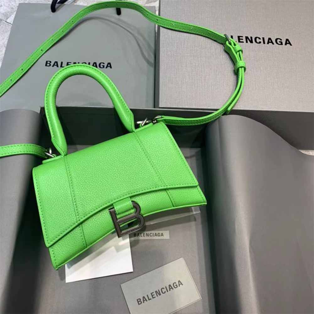 [50 % Rabatt]Balenciaga Hourglass Top Handle Bag in Grün - EUR FASHION