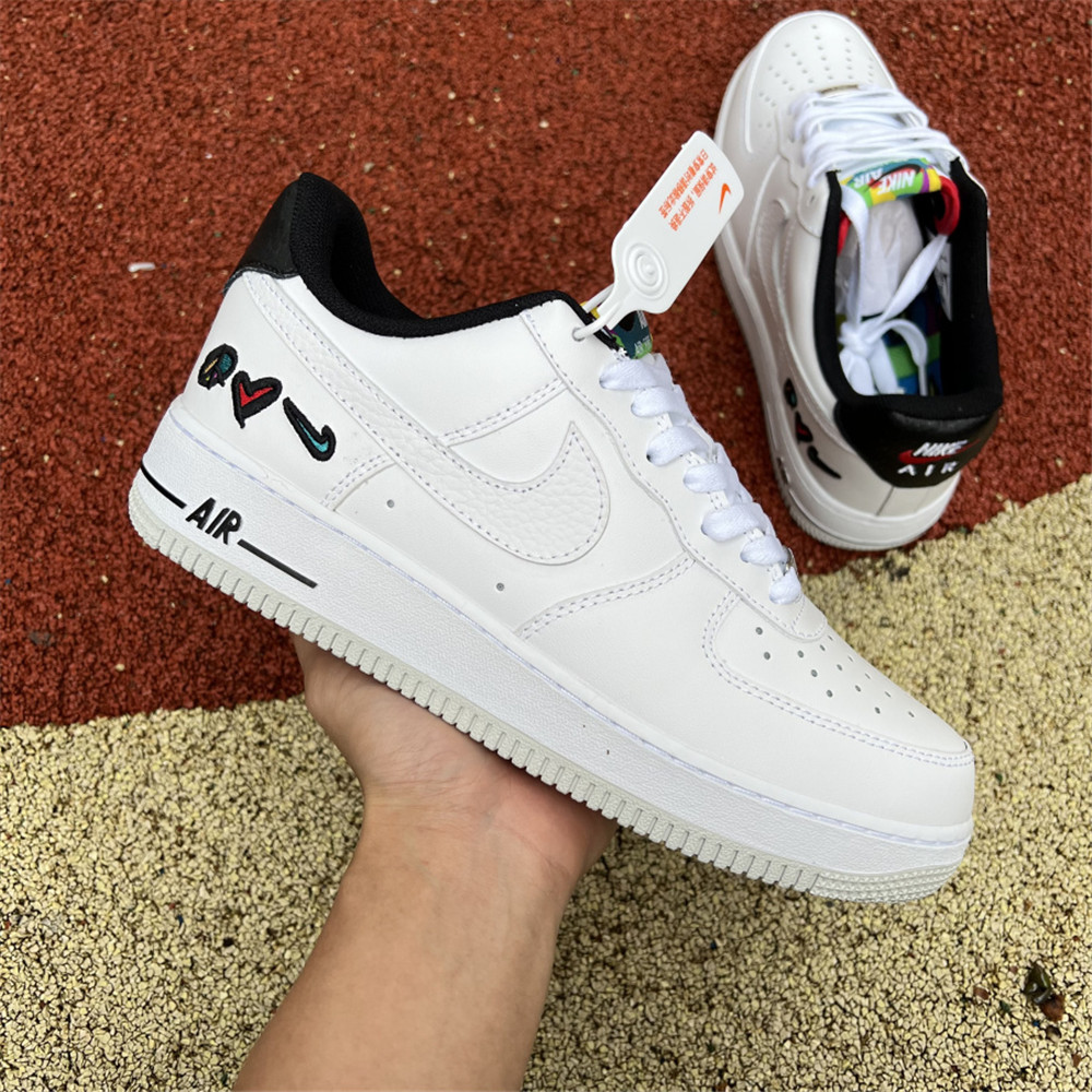 Jordan Nike Air Force 1 Low „Peace, Love, Basketball“ Boarding-Schuhe DM8148-100 - EUR FASHION