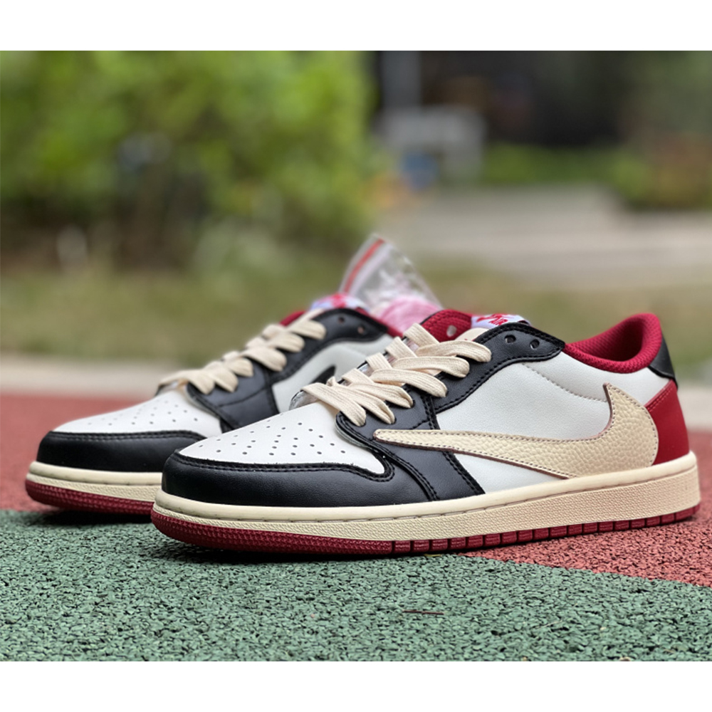 Jordan AJ1 Low Fragment X Travis Scott Schwarz Weiß Rot - EUR FASHION