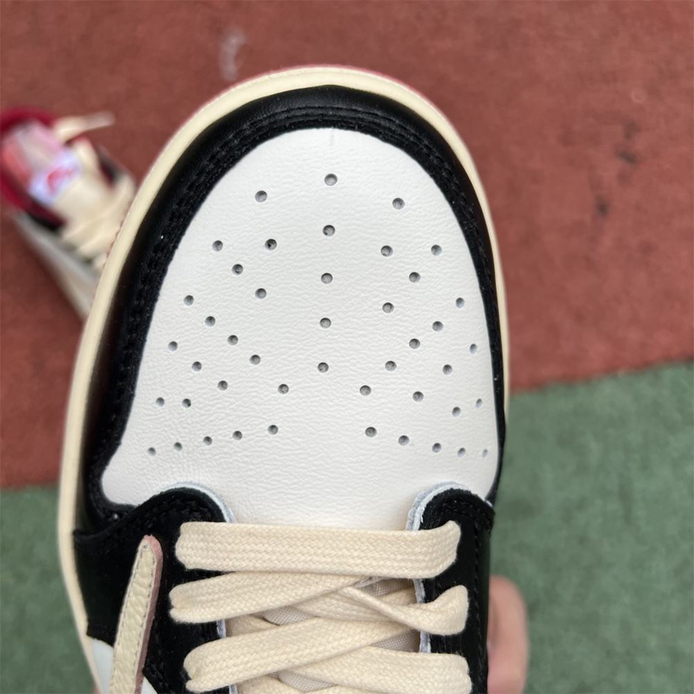 Jordan AJ1 Low Fragment X Travis Scott Schwarz Weiß Rot - EUR FASHION
