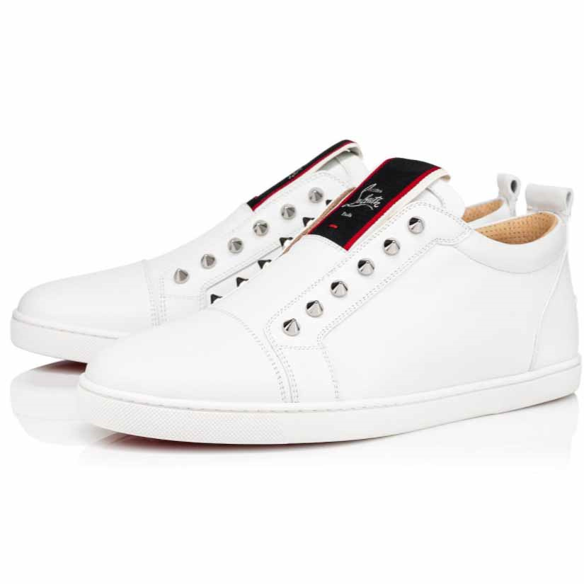 Christian Louboutin F.A.V Fiqeu A Vontade White Calf - EUR FASHION