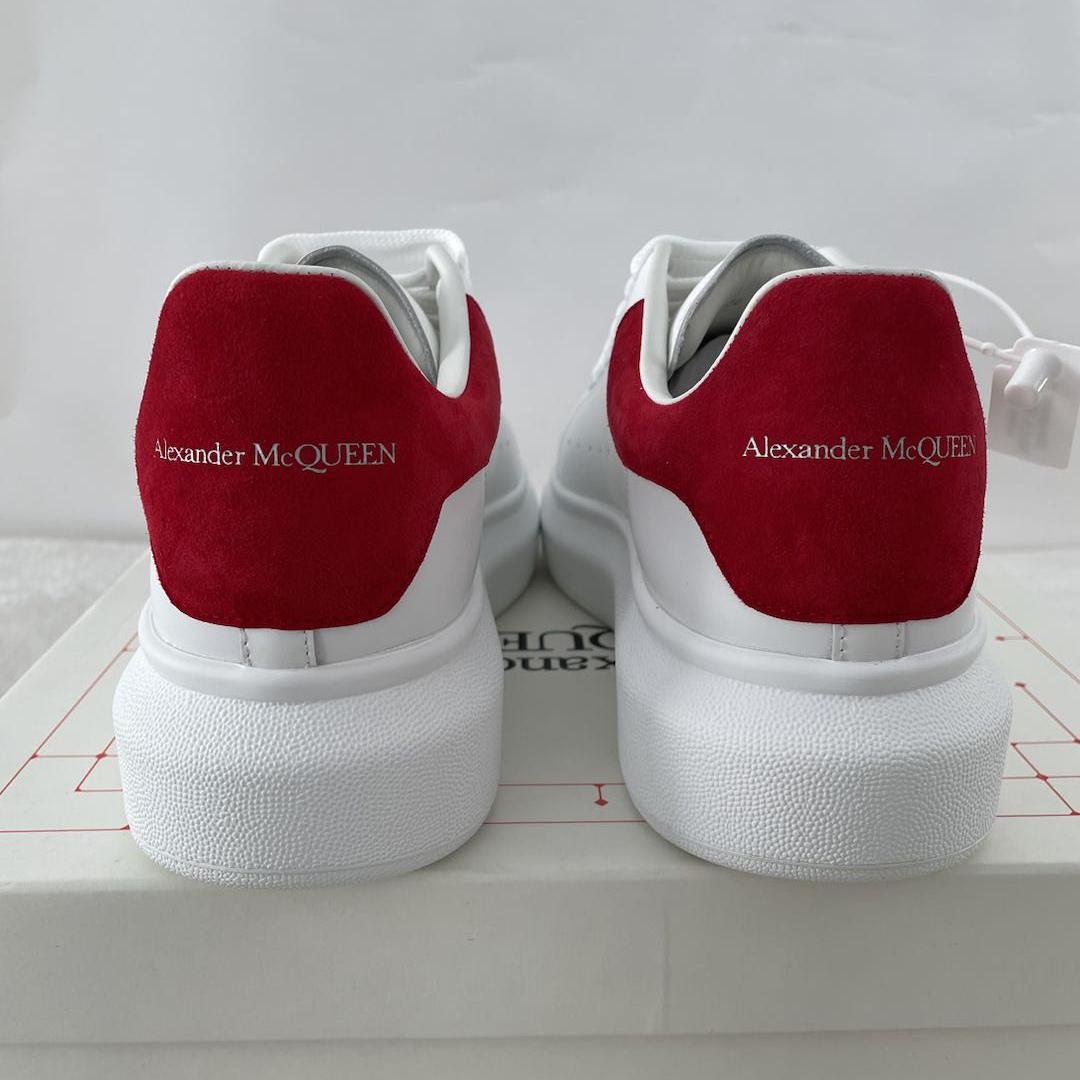 Alexander Mcqueen Leder-Sneaker mit übertriebener Sohle (Wildleder-Rot-Rückseite) - EUR FASHION