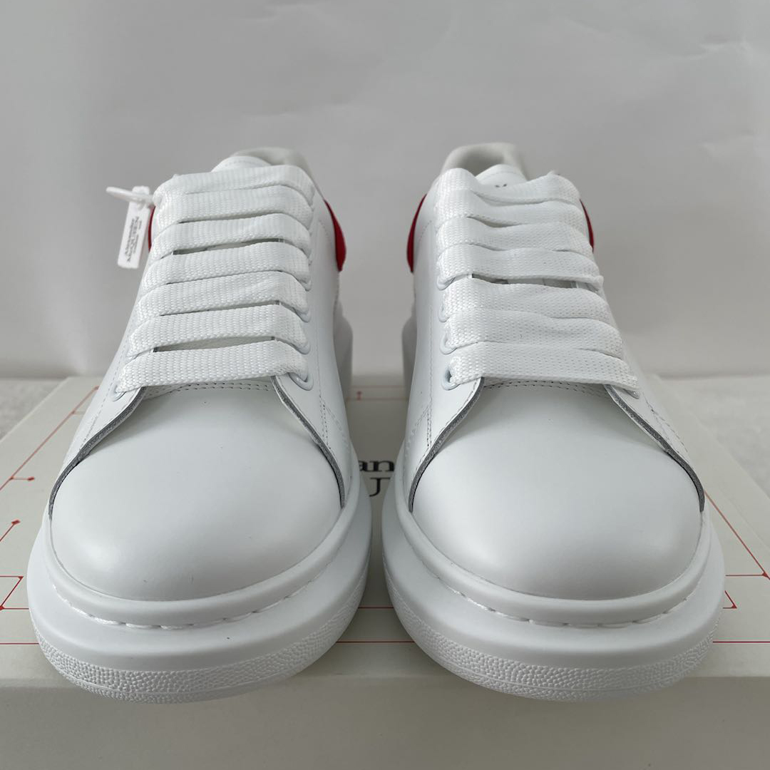 Alexander Mcqueen Leder-Sneaker mit übertriebener Sohle (Wildleder-Rot-Rückseite) - EUR FASHION