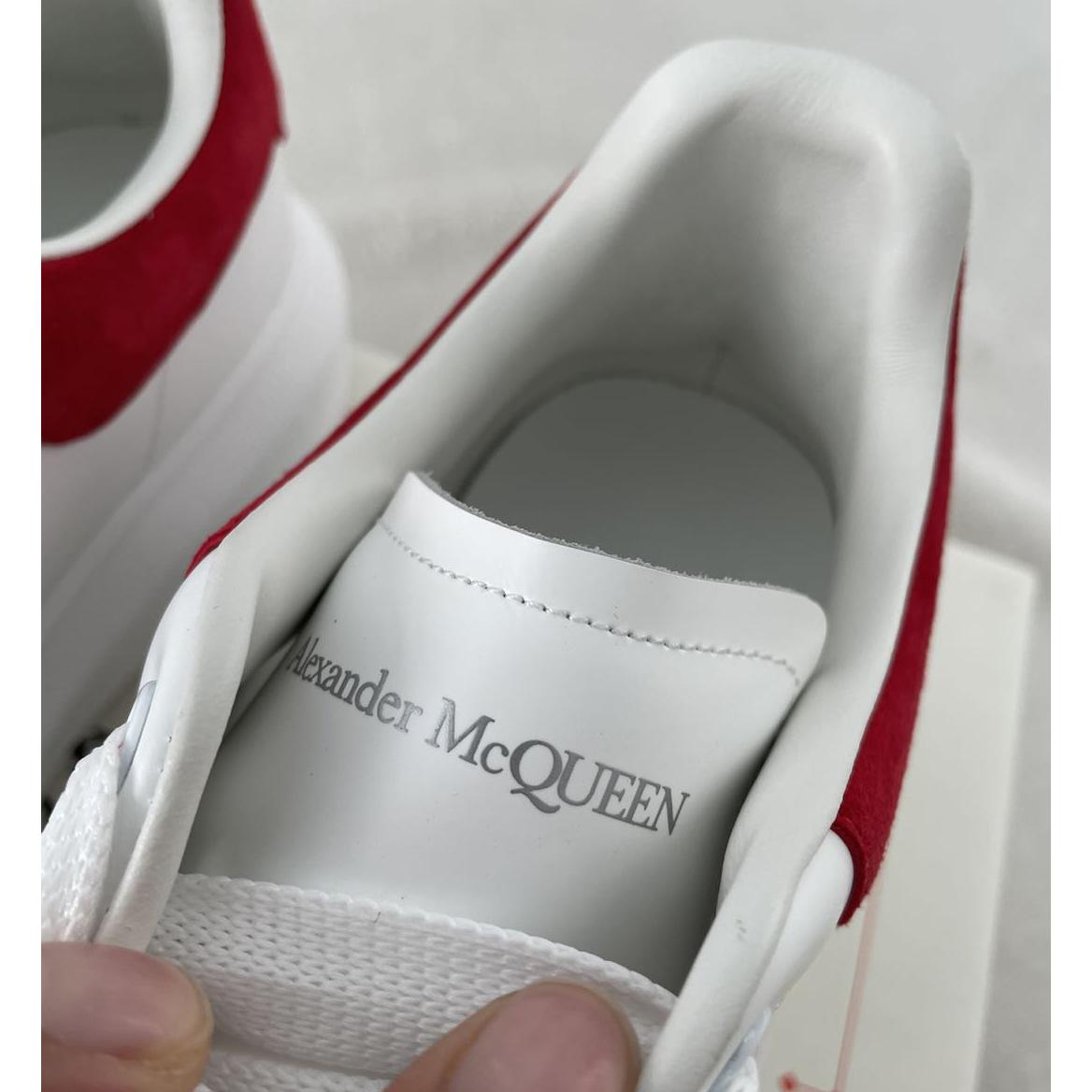 Alexander Mcqueen Leder-Sneaker mit übertriebener Sohle (Wildleder-Rot-Rückseite) - EUR FASHION