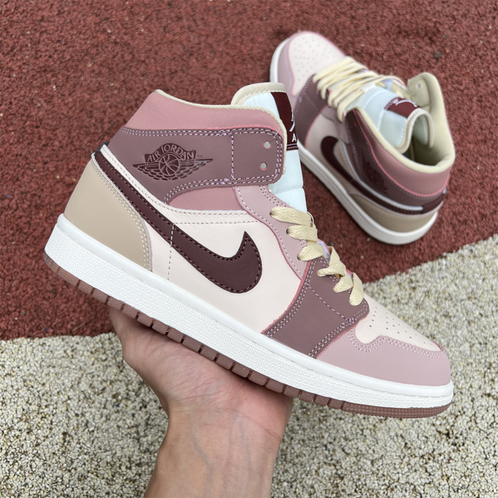 Jordan AJ1 Mid Dusty Pink Sneaker - EUR FASHION