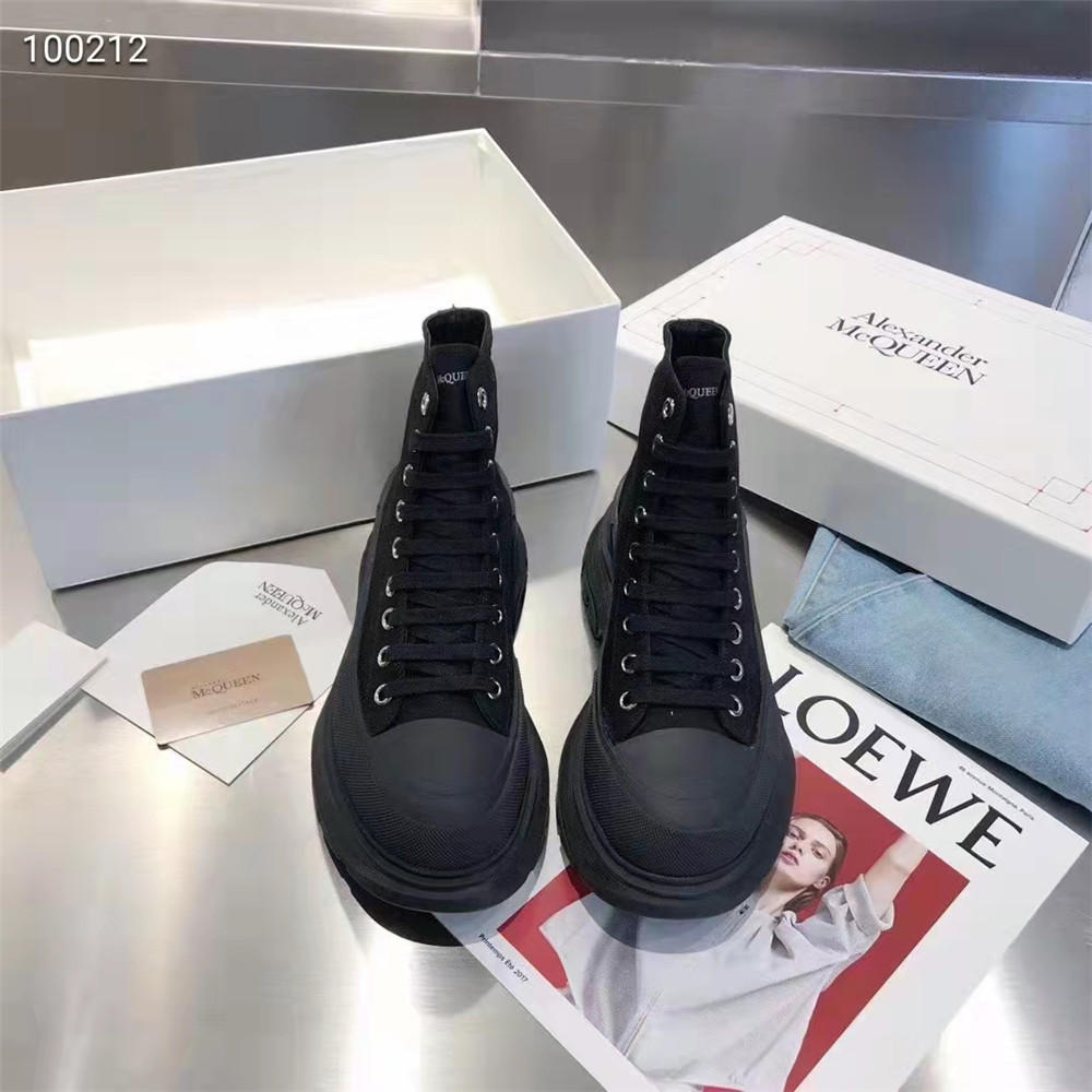 Schwarze High-Top-Sneaker von Alexander Mqueen - EUR FASHION