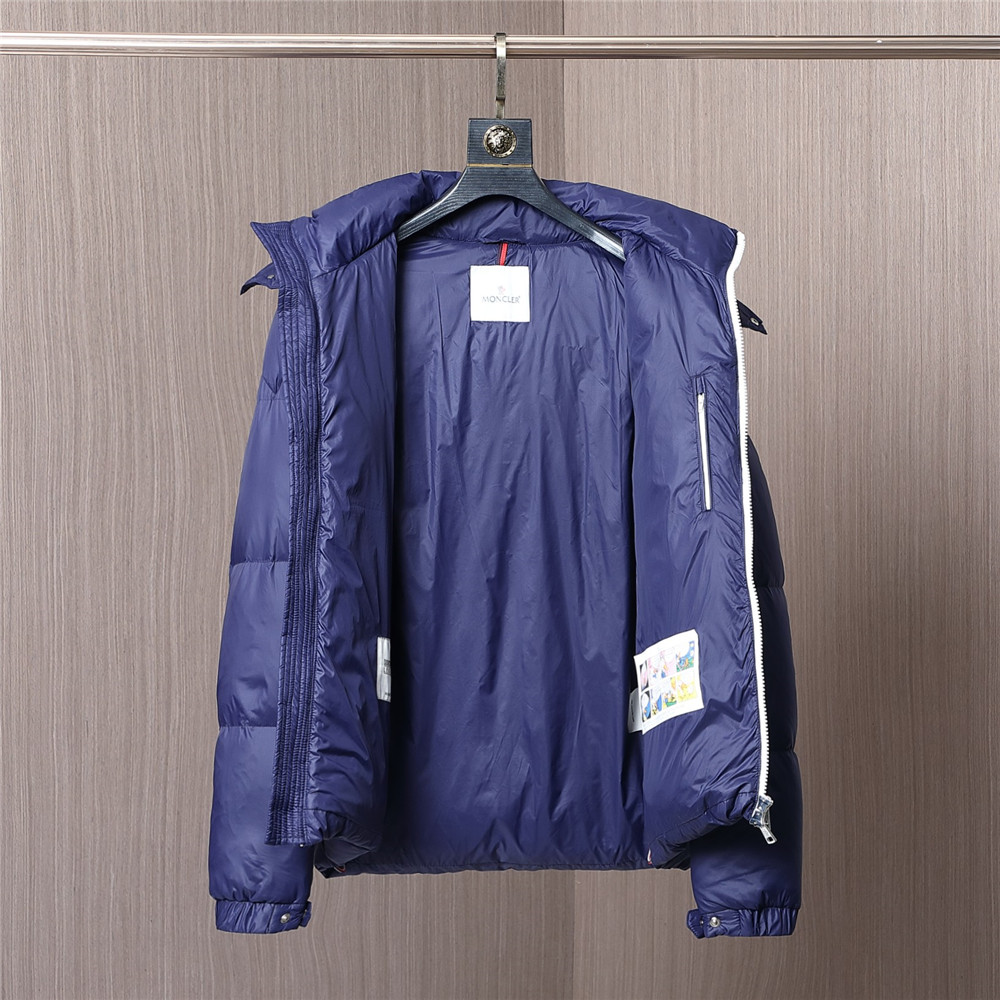 Moncler Montbéliard kurze Daunenjacke (blau) - EUR FASHION