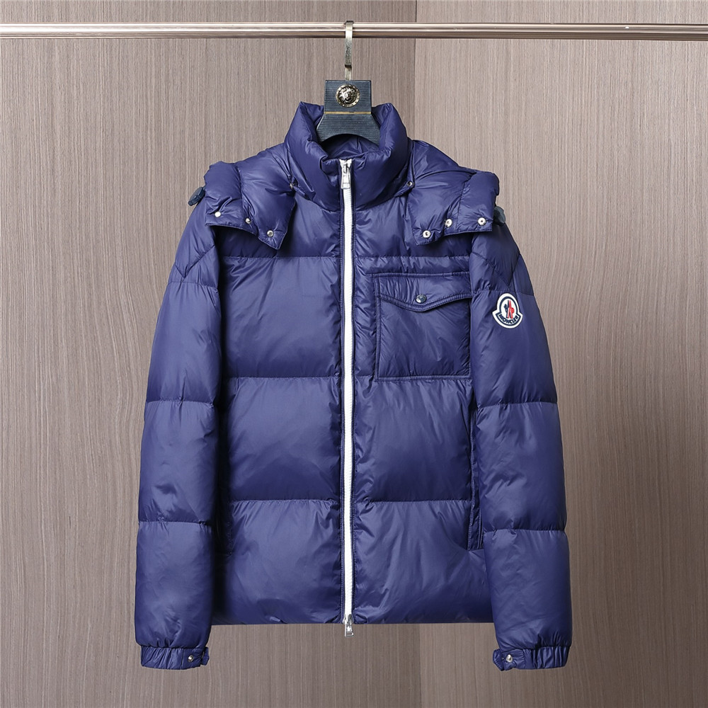 Moncler Montbéliard kurze Daunenjacke (blau) - EUR FASHION