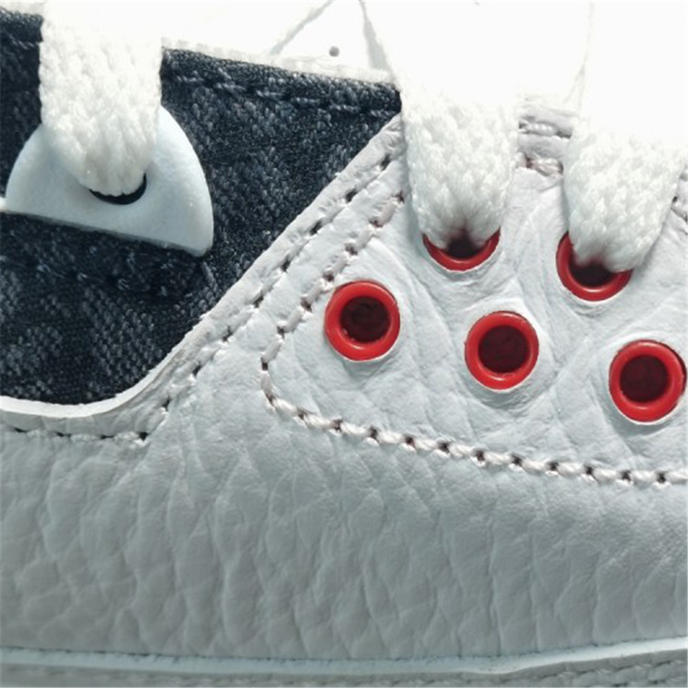 Jordan AJ3 SE-T JP Denim Feuerroter Sneaker - EUR FASHION