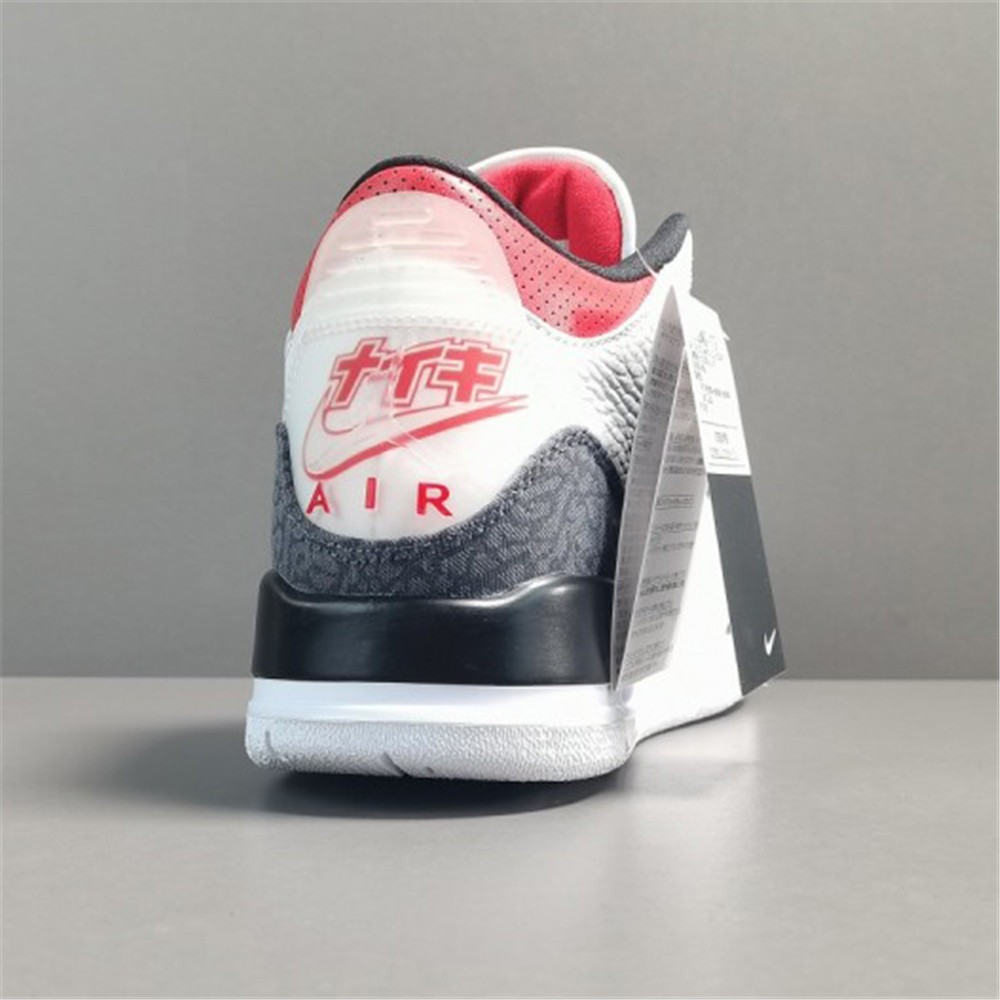 Jordan AJ3 SE-T JP Denim Feuerroter Sneaker - EUR FASHION