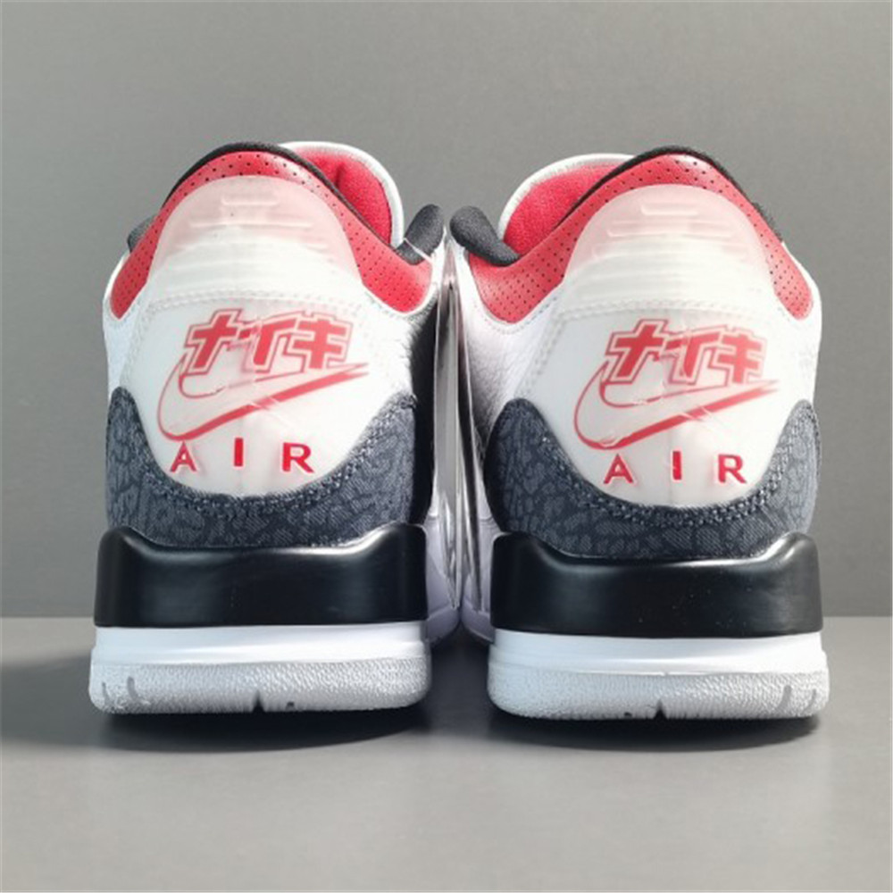 Jordan AJ3 SE-T JP Denim Feuerroter Sneaker - EUR FASHION
