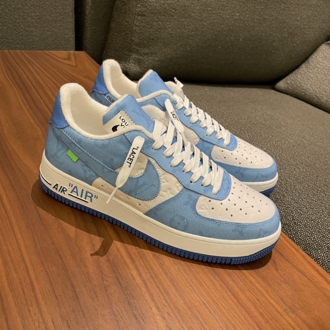 Louis Vuitton X Nike Air Force 1 Sneaker in Blau - EUR FASHION