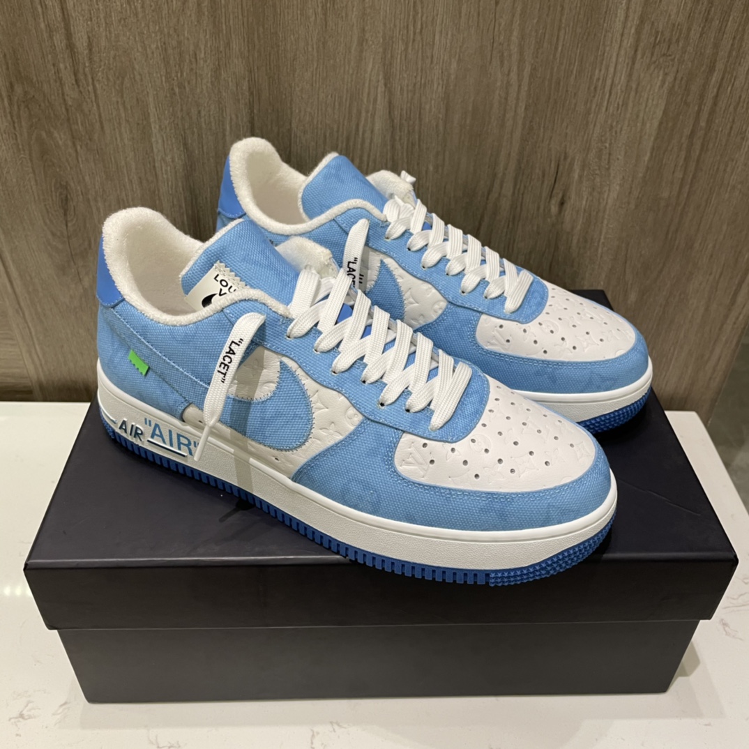 Louis Vuitton X Nike Air Force 1 Sneaker in Blau - EUR FASHION