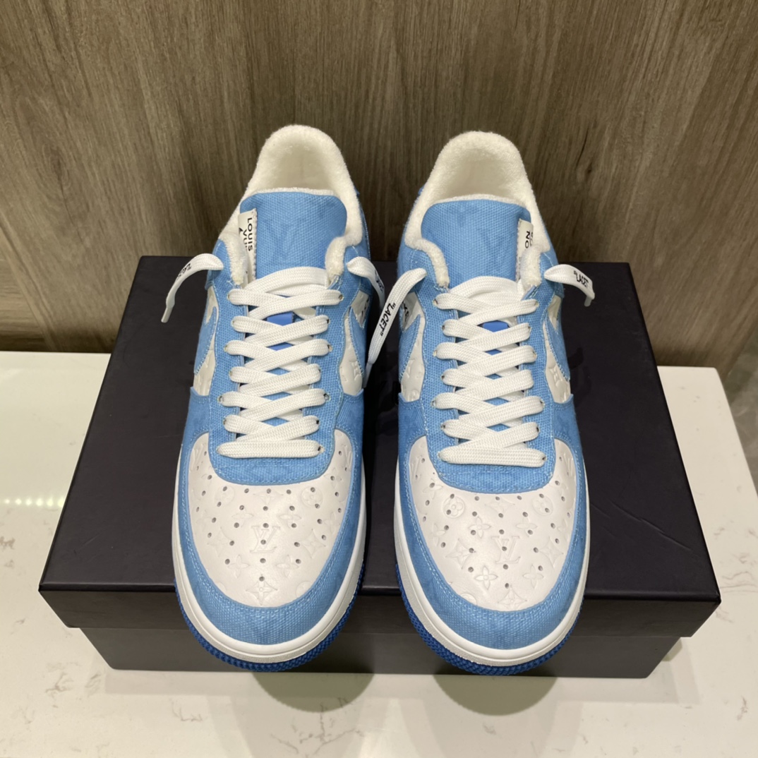 Louis Vuitton X Nike Air Force 1 Sneaker in Blau - EUR FASHION