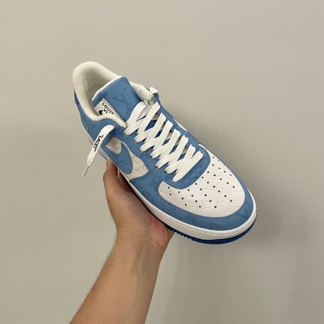 Louis Vuitton X Nike Air Force 1 Sneaker in Blau - EUR FASHION