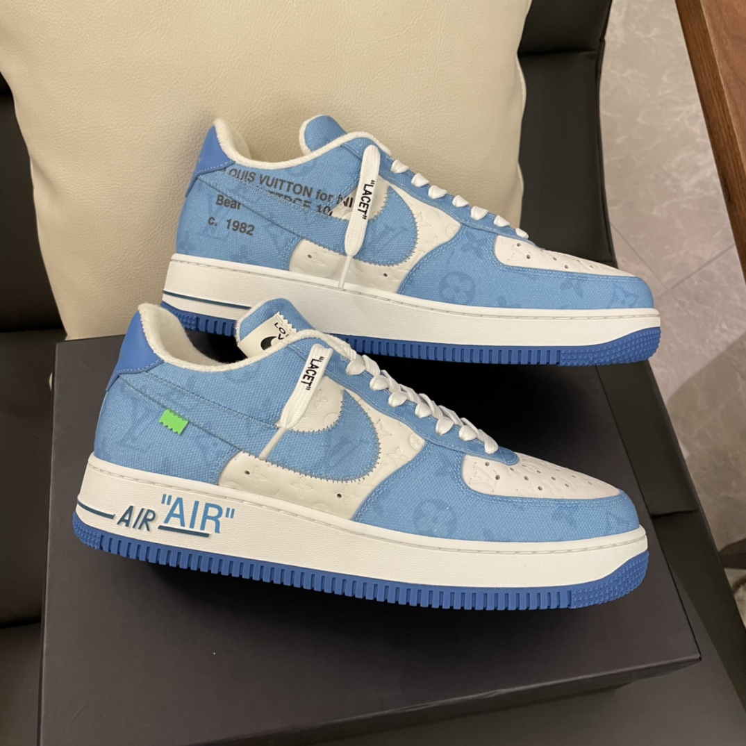 Louis Vuitton X Nike Air Force 1 Sneaker in Blau - EUR FASHION