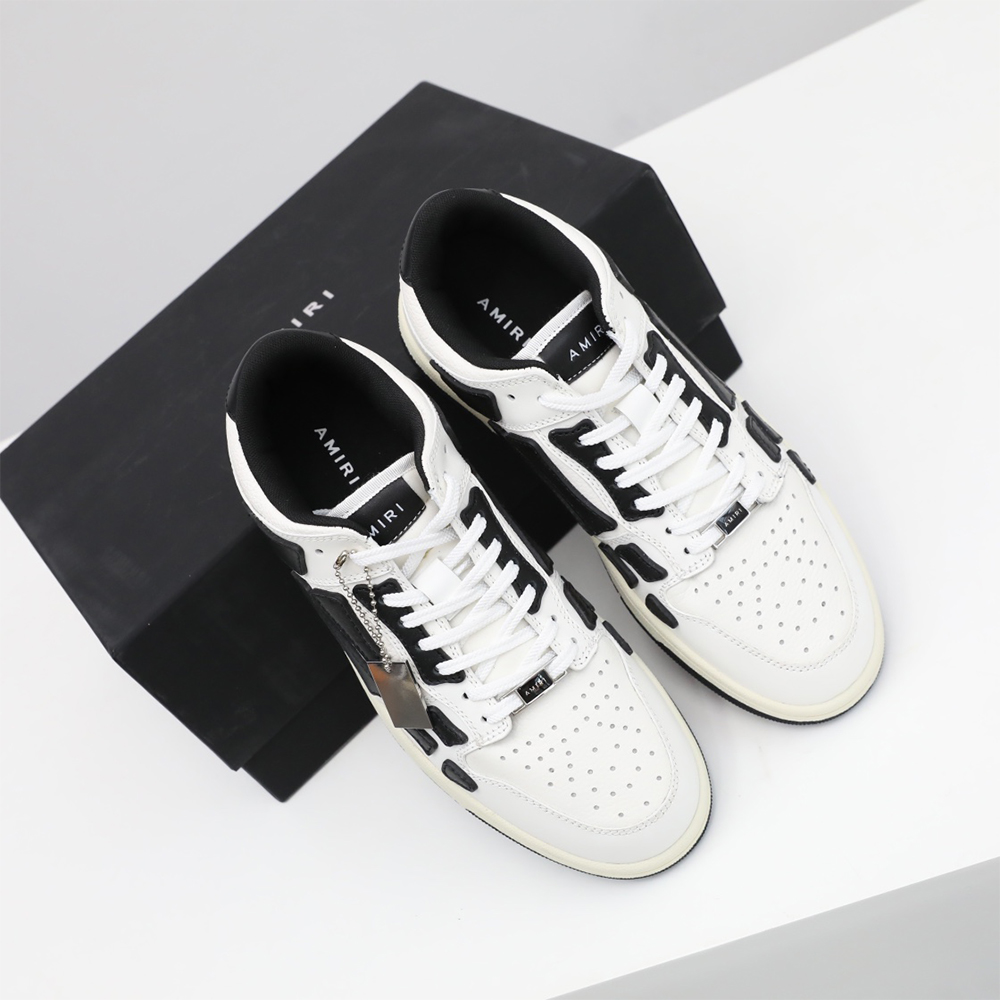Amiri Skel-Top Low Sneaker Weiß/Schwarz - EUR FASHION