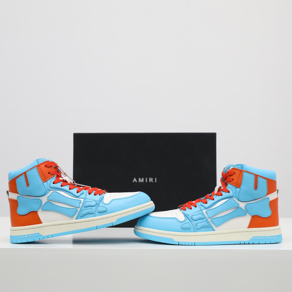 Amiri Skel-Top Hi Sneaker Blau/Orange - EUR FASHION