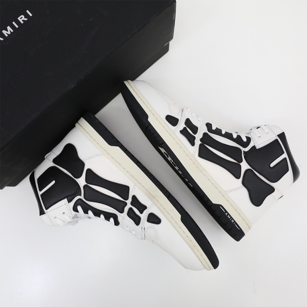 Amiri Skel-Top Hi Sneaker Schwarz/Weiß - EUR FASHION