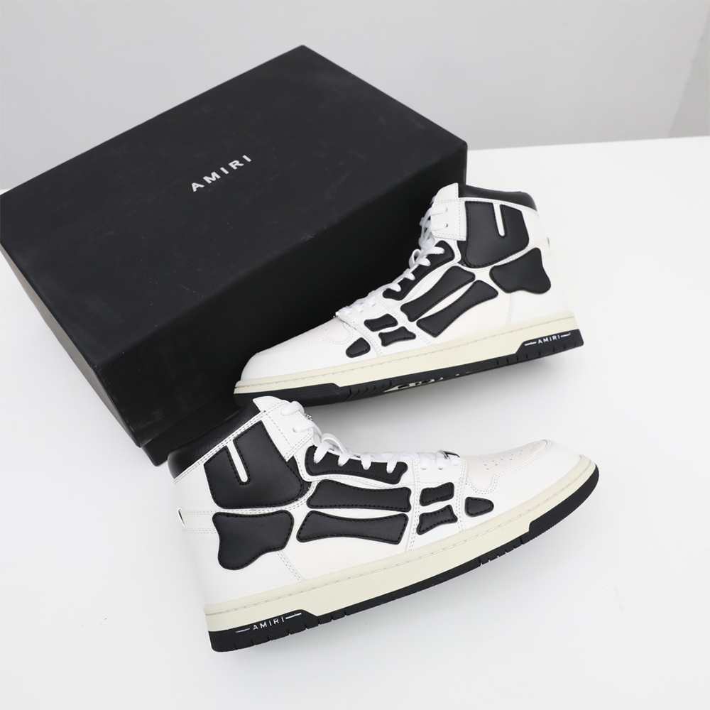 Amiri Skel-Top Hi Sneaker Schwarz/Weiß - EUR FASHION