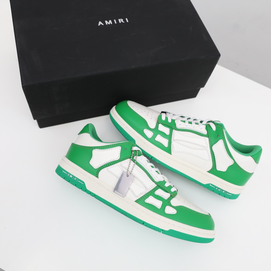 Amiri Skel-Top Low Sneaker Grün/Weiß - EUR FASHION