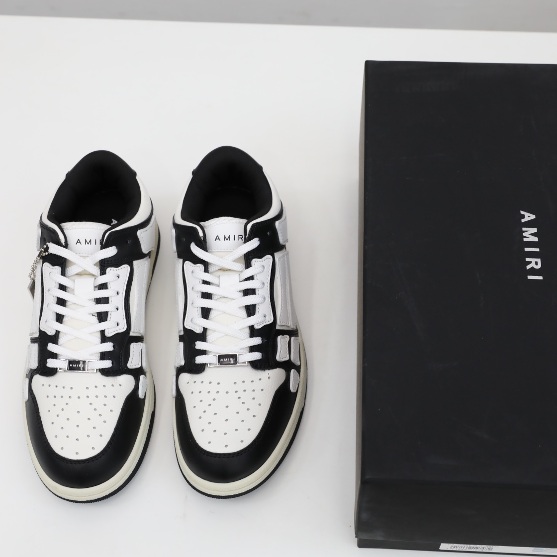 Amiri Skel-Top Low Sneaker Weiß/Schwarz - EUR FASHION