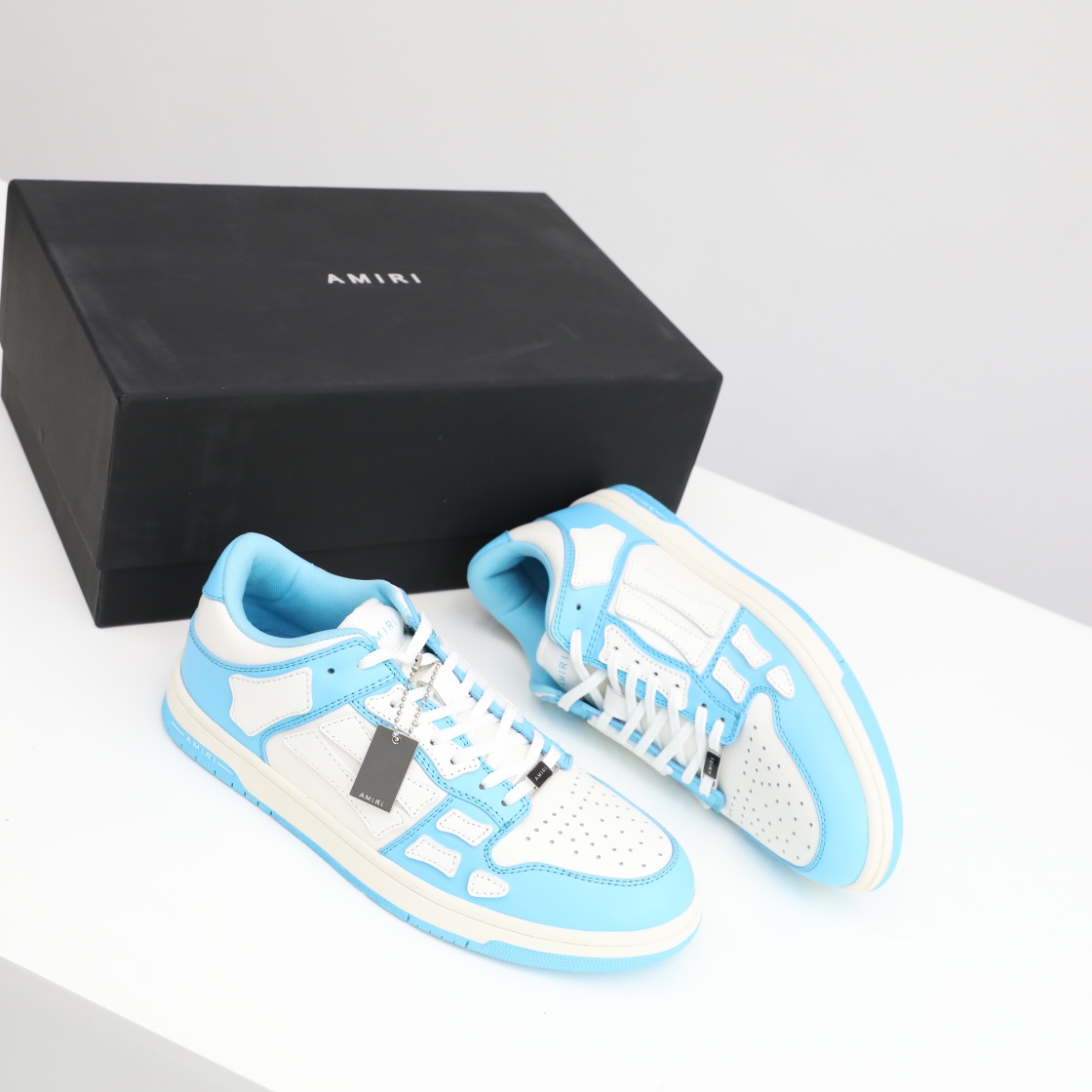 Amiri Skel-Top Low Sneaker Blau/Weiß - EUR FASHION