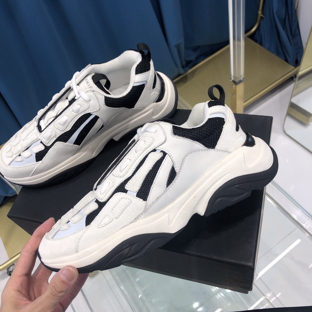 Amiri Bone Runner Weiß & Schwarz - EUR FASHION