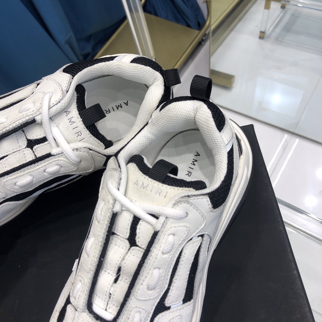 Amiri Bone Runner Weiß & Schwarz - EUR FASHION