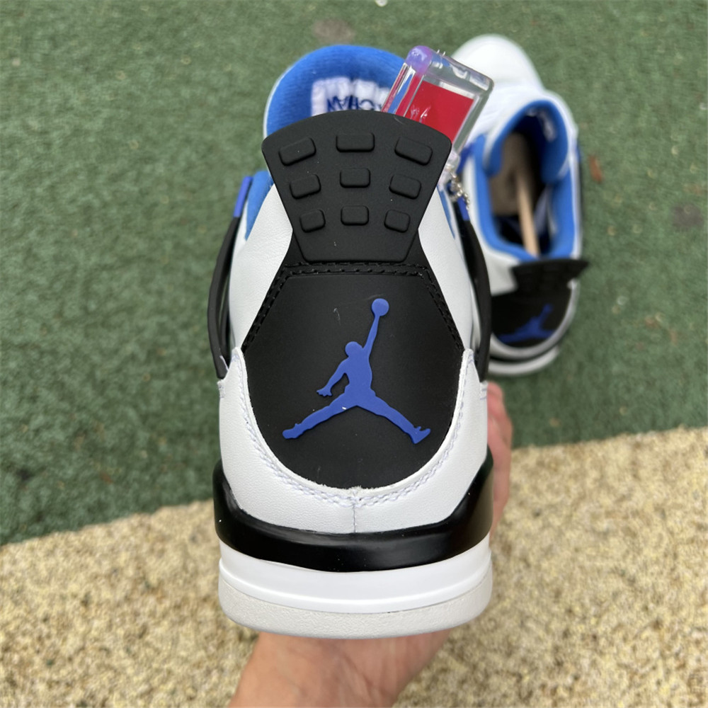 Nike Air Jordan 4 Retro Weißer Motorsport-Sneaker - EUR FASHION
