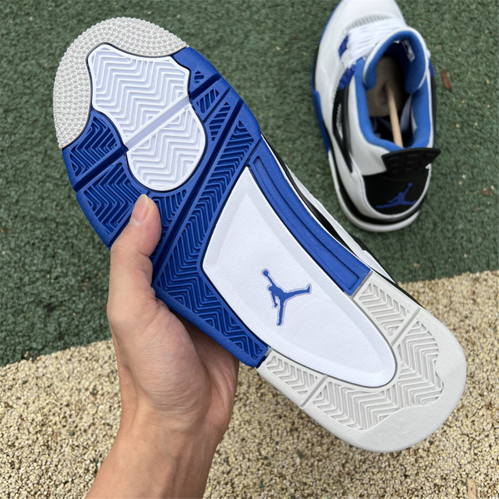 Nike Air Jordan 4 Retro Weißer Motorsport-Sneaker - EUR FASHION