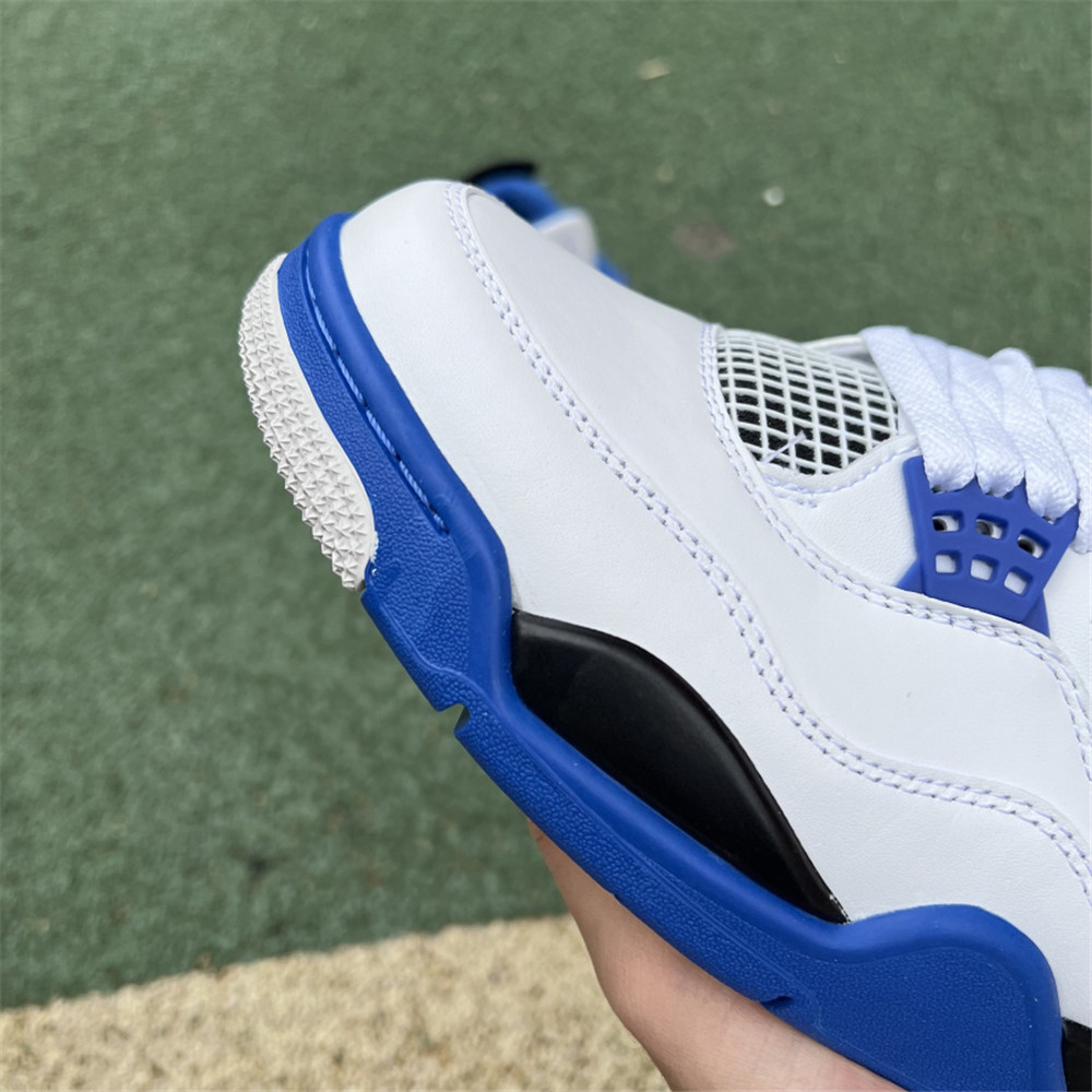 Nike Air Jordan 4 Retro Weißer Motorsport-Sneaker - EUR FASHION