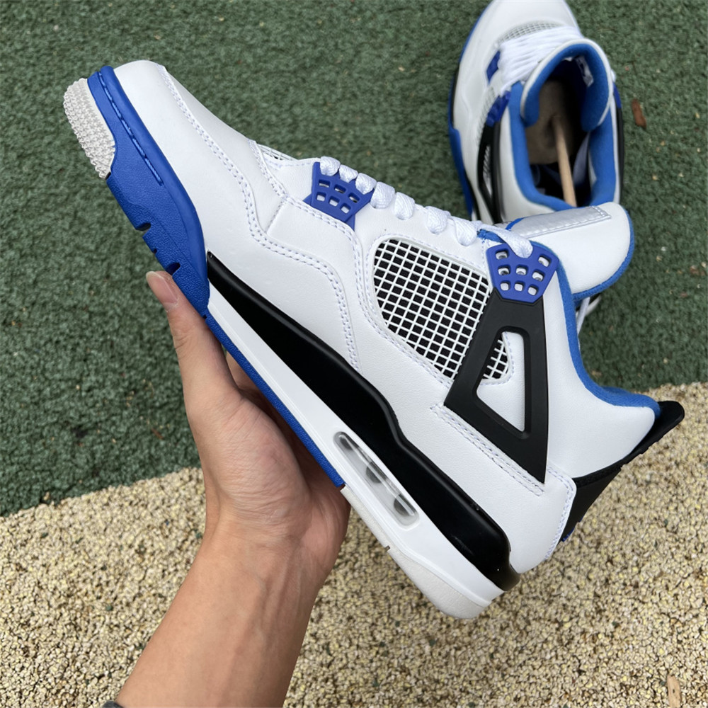 Nike Air Jordan 4 Retro Weißer Motorsport-Sneaker - EUR FASHION