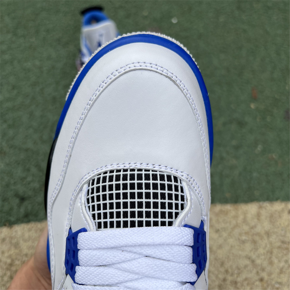 Nike Air Jordan 4 Retro Weißer Motorsport-Sneaker - EUR FASHION