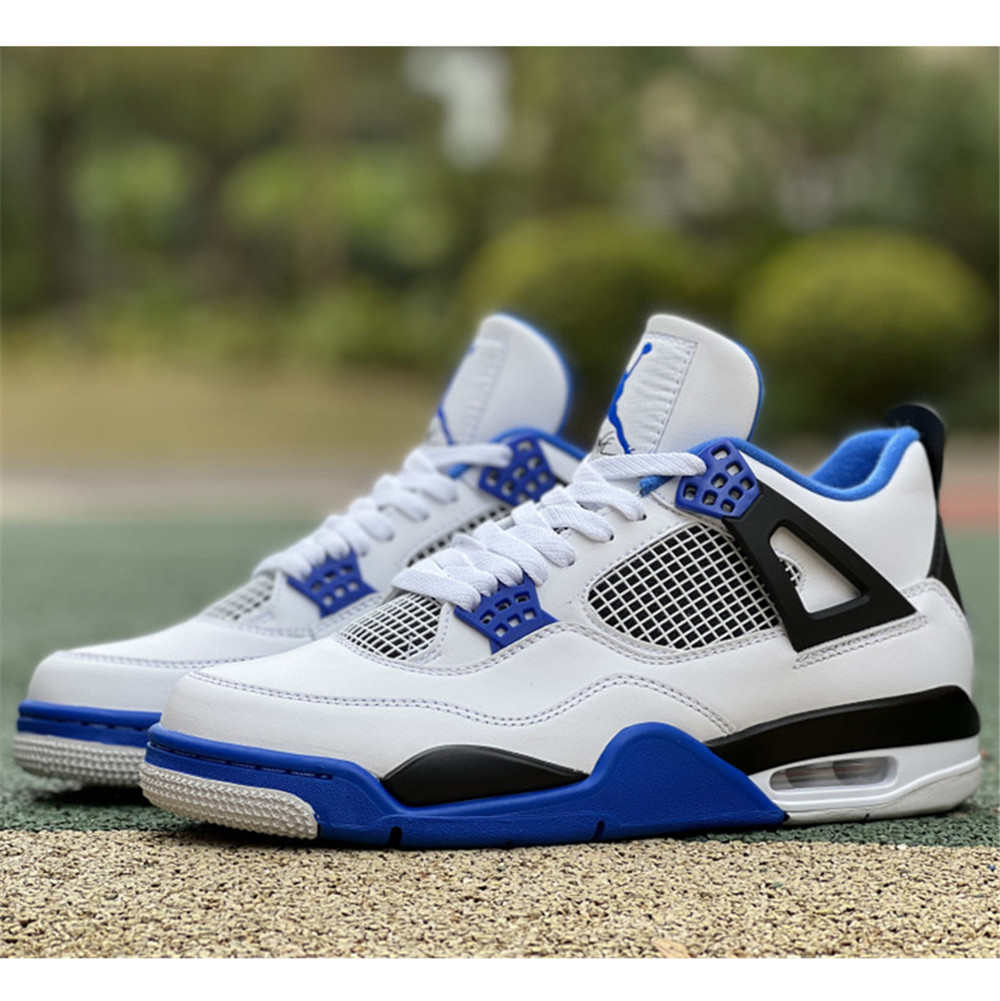 Nike Air Jordan 4 Retro Weißer Motorsport-Sneaker - EUR FASHION