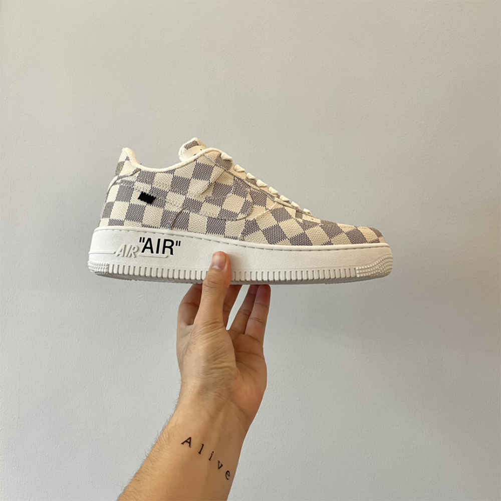 Louis Vuitton X Nike Air Force 1 Damier Sneaker - EUR FASHION