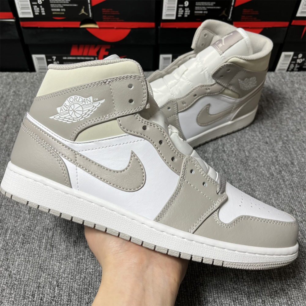 Air Jordan 1 Mittelgrauer Sneaker - EUR FASHION