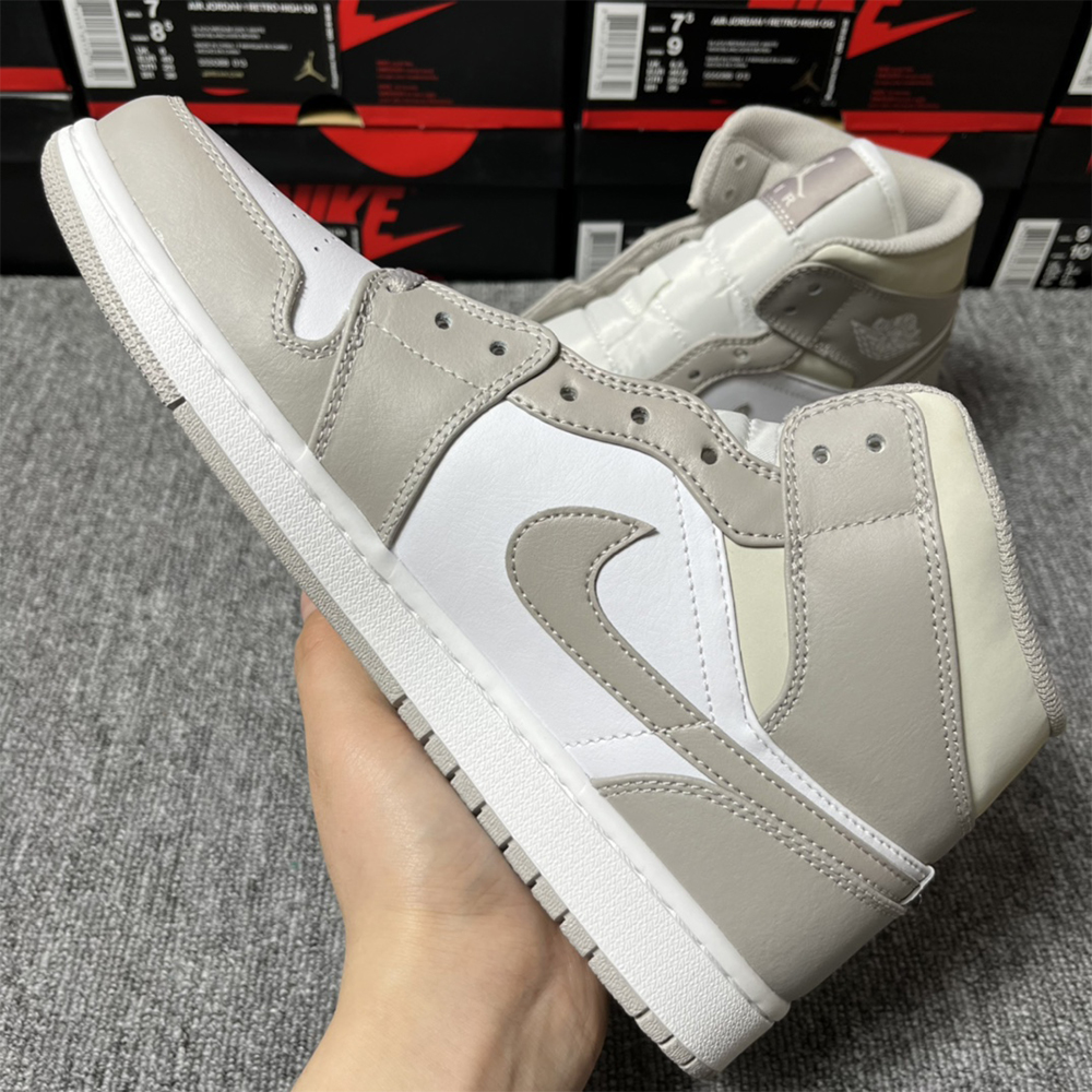 Air Jordan 1 Mittelgrauer Sneaker - EUR FASHION