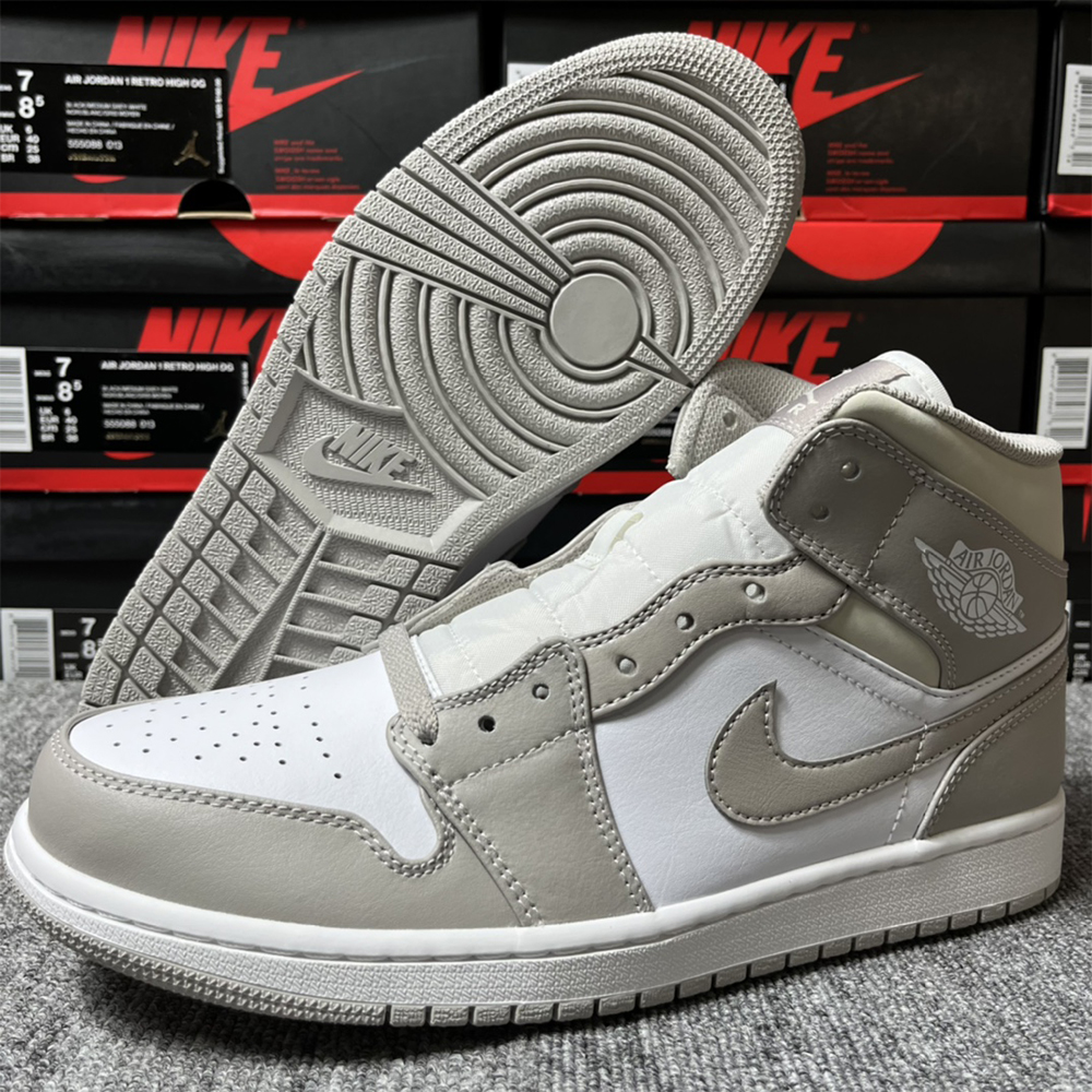 Air Jordan 1 Mittelgrauer Sneaker - EUR FASHION