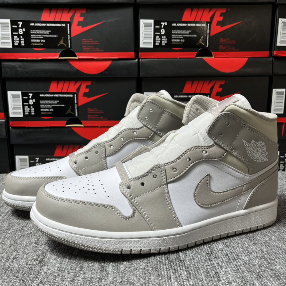 Air Jordan 1 Mittelgrauer Sneaker - EUR FASHION