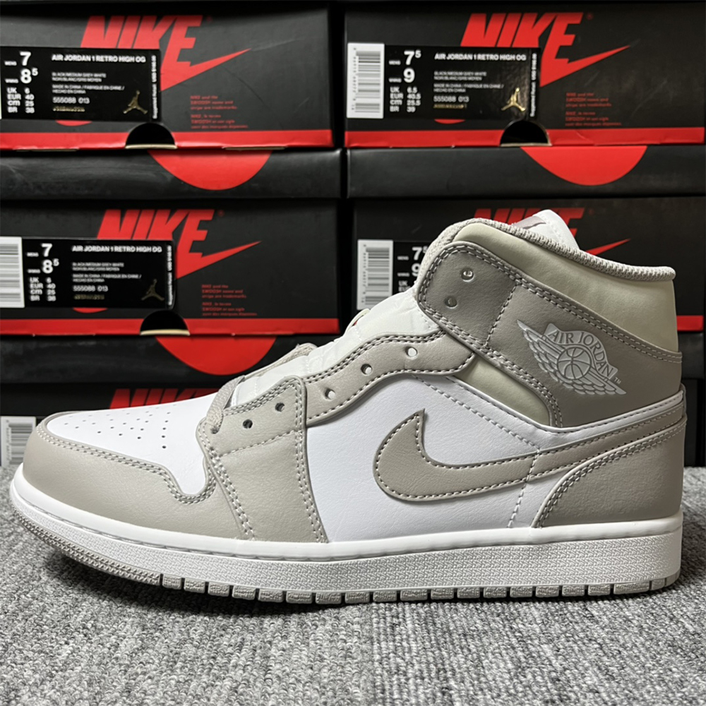 Air Jordan 1 Mittelgrauer Sneaker - EUR FASHION