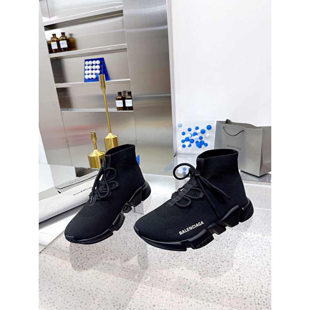 Balenciaga Speed-Schnürsneaker für Herren in Schwarz - EUR FASHION