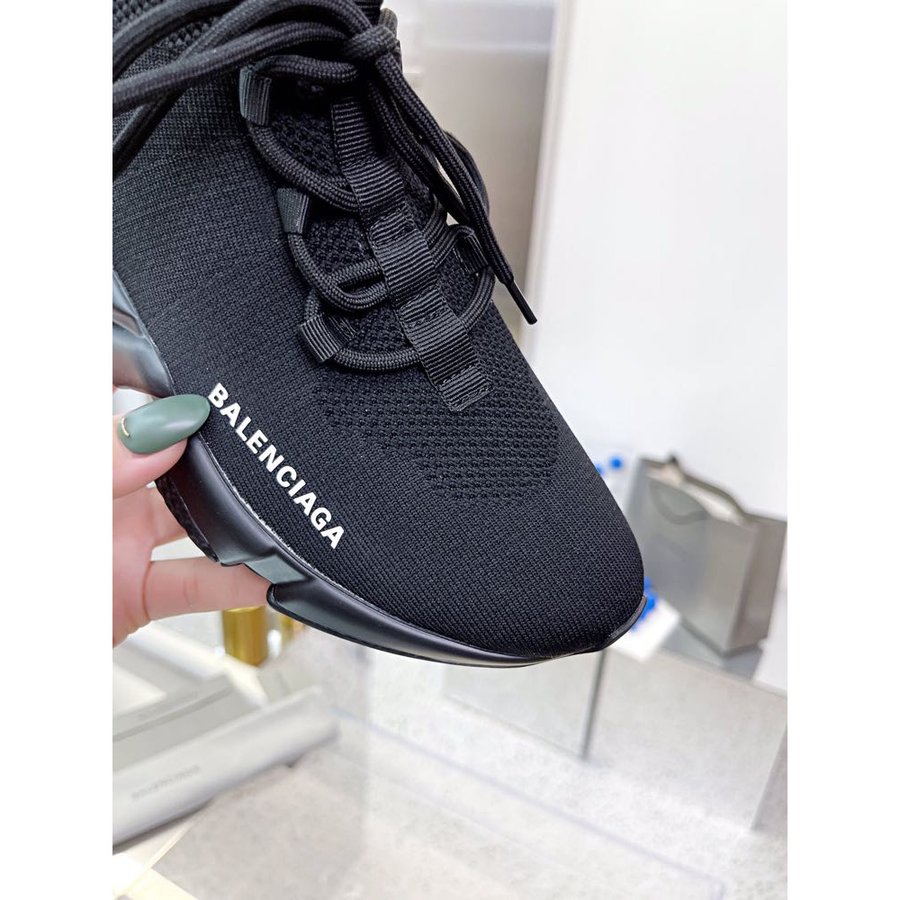 Balenciaga Speed-Schnürsneaker für Herren in Schwarz - EUR FASHION