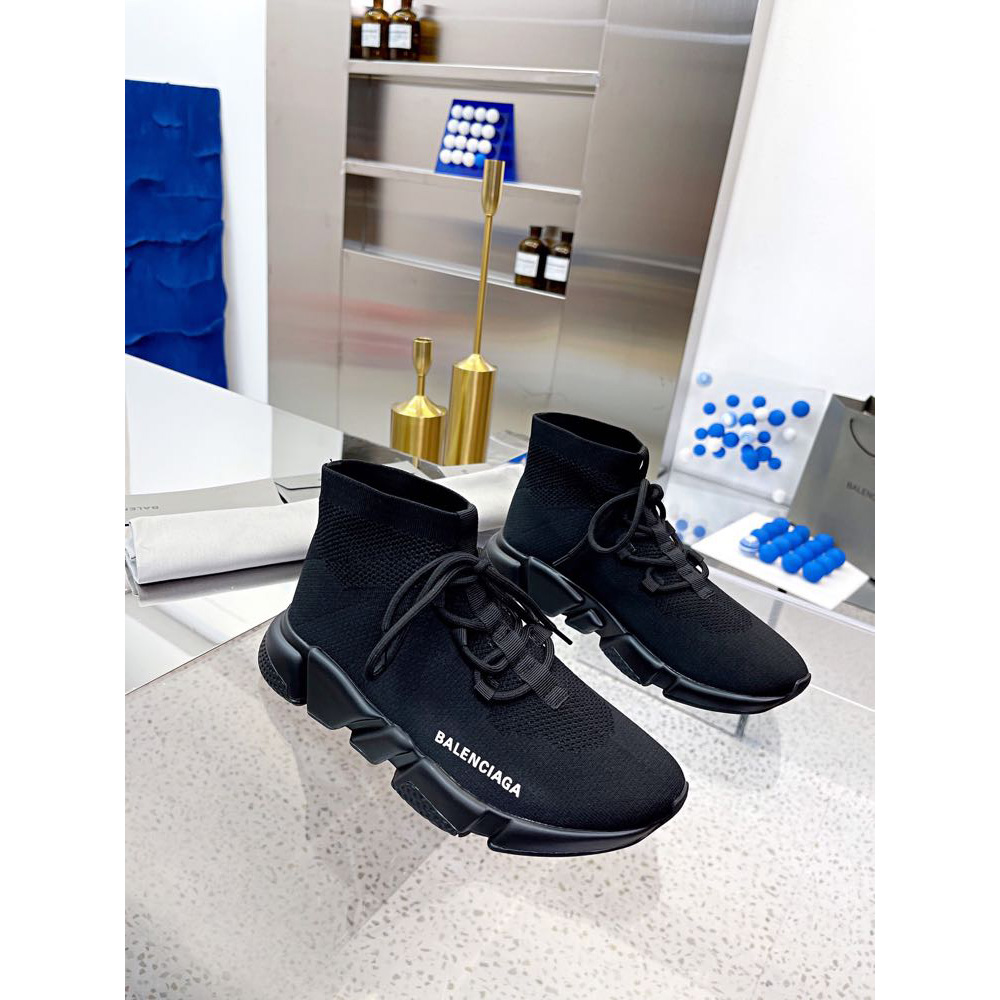 Balenciaga Speed-Schnürsneaker für Herren in Schwarz - EUR FASHION