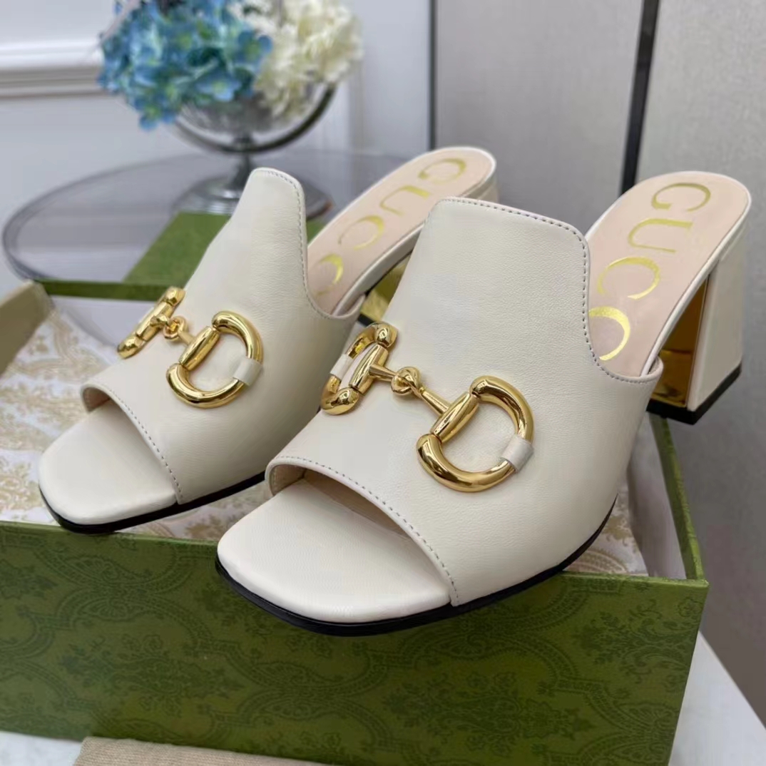 Gucci Damen-Slide-Sandale mit Horsebit - EUR FASHION