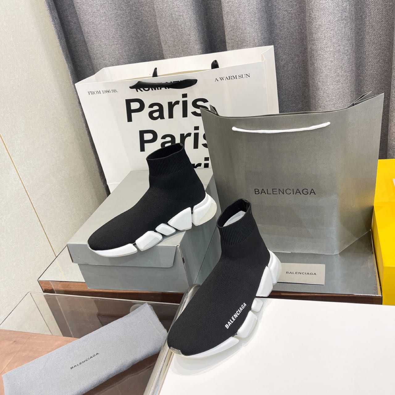Balenciaga Speed ​​Trainer Sock Sneaker Schwarz - EUR FASHION