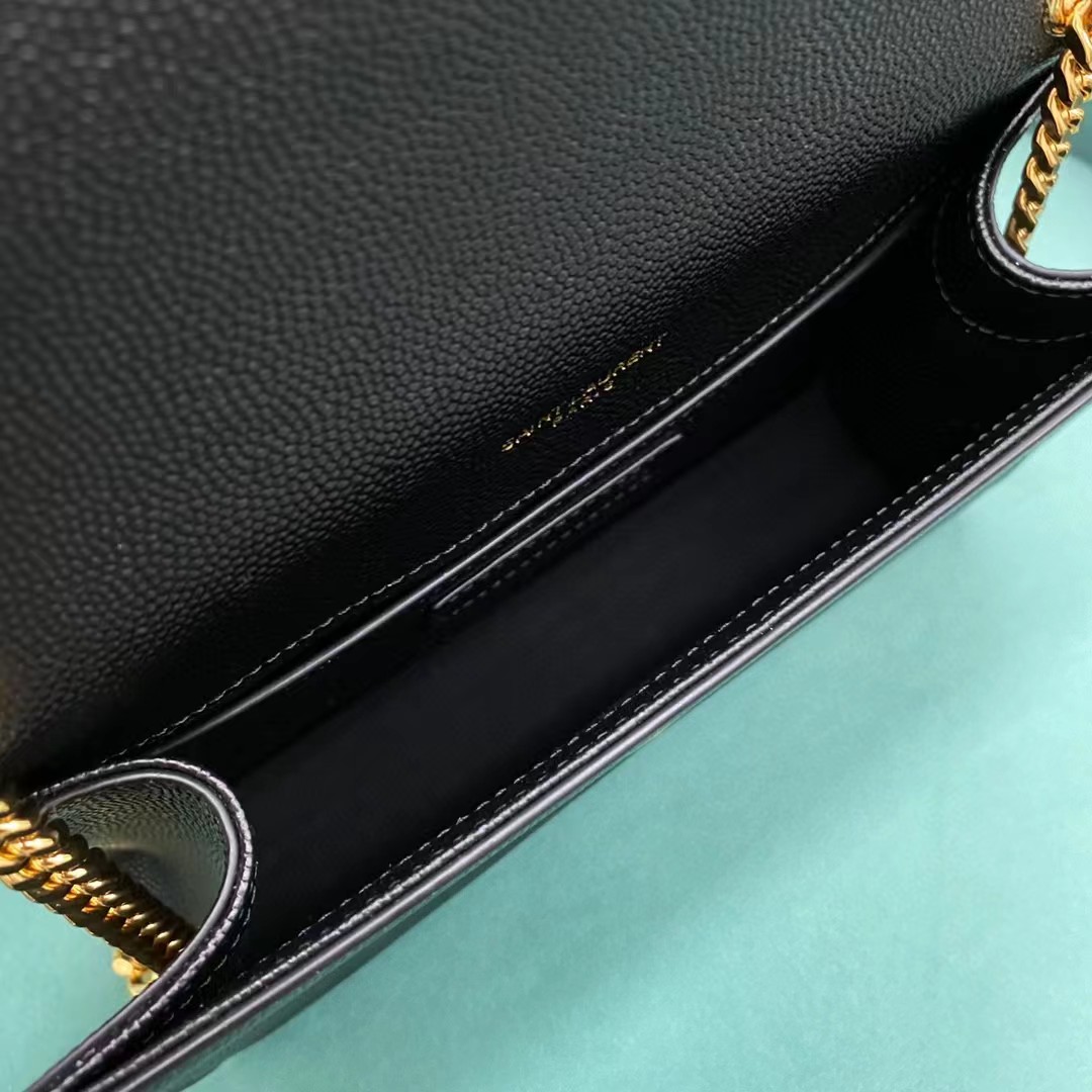 Saint Laurent Umschlagtasche in Schwarz (20–12,5–5 cm) - EUR FASHION