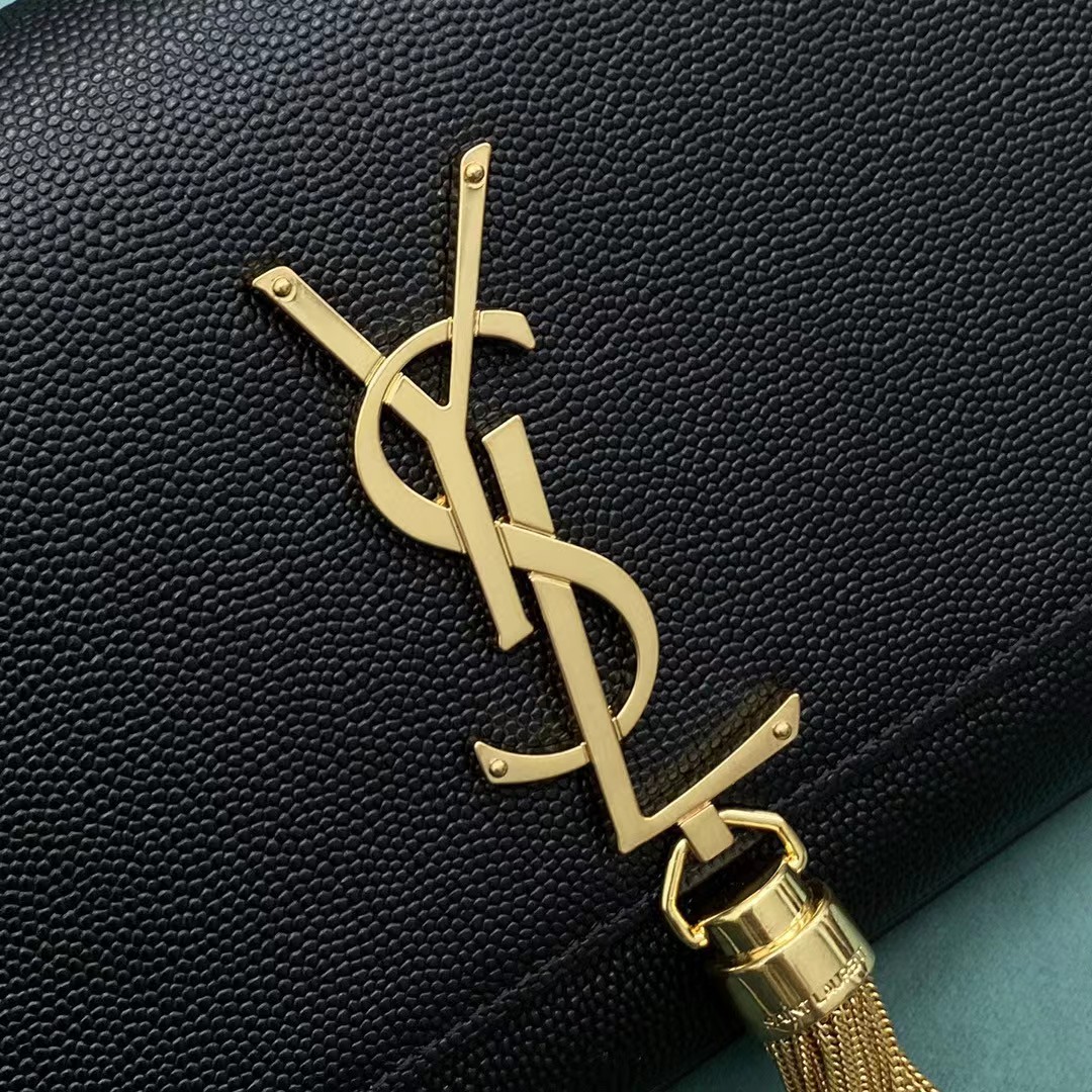 Saint Laurent Umschlagtasche in Schwarz (20–12,5–5 cm) - EUR FASHION