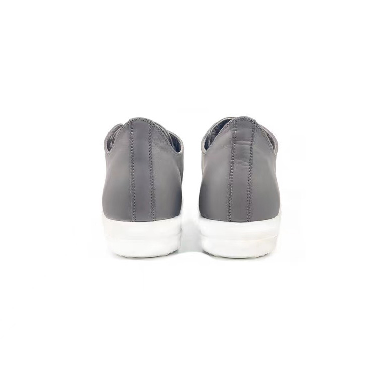 Niedrige Sneakers aus taupefarbenem Kalbsleder von Rick Owens - EUR FASHION